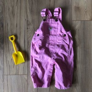 Pink Baby Carhartt Overalls 6m